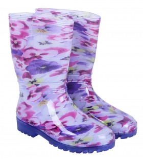 Violette Gummistiefel/Regenstiefel, Blumen RAINNY PRINT DEMAR