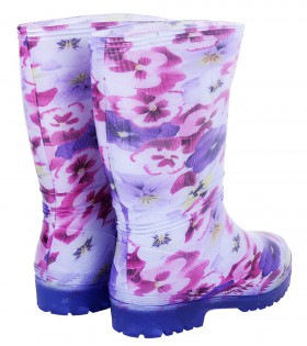 Violette Gummistiefel/Regenstiefel, Blumen RAINNY PRINT DEMAR