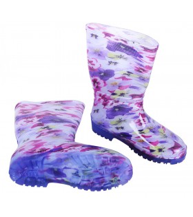 Violette Gummistiefel/Regenstiefel, Blumen RAINNY PRINT DEMAR