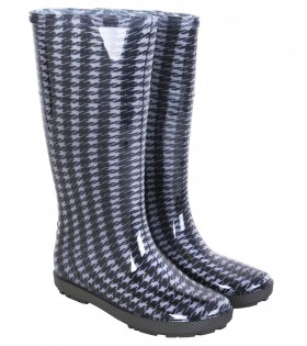 Gummistiefel für Damen Regenstiefel kariert rutschfest wasserfest HAWAI LADY EXCLUSIVE