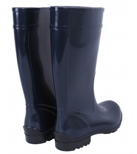 Dunkelblaue lange Gummistiefel Regenstiefel Gartenschuhe fest wasserdicht bequem ILSE LEMIGO