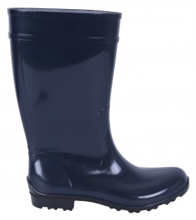 Dunkelblaue lange Gummistiefel Regenstiefel Gartenschuhe fest wasserdicht bequem ILSE LEMIGO