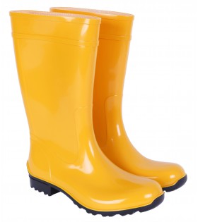 Gelbe lange Gummistiefel Regenstiefel Gartenschuhe Regenschuhe fest wasserdicht bequem ILSE LEMIGO