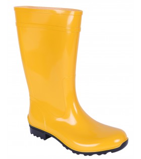 Gelbe lange Gummistiefel Regenstiefel Gartenschuhe Regenschuhe fest wasserdicht bequem ILSE LEMIGO