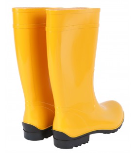 Gelbe lange Gummistiefel Regenstiefel Gartenschuhe Regenschuhe fest wasserdicht bequem ILSE LEMIGO