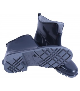 Dunkelblaue, kurze Gummistiefel Regenstiefe Gartenstiefel LEMIGO