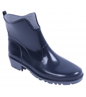 Dunkelblaue, kurze Gummistiefel Regenstiefe Gartenstiefel LEMIGO