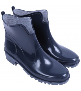 Dunkelblaue, kurze Gummistiefel Regenstiefe Gartenstiefel LEMIGO