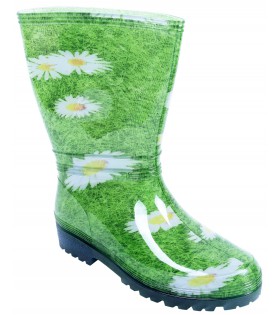 Grüne Gummistiefel, Gänseblümchen RAINNY PRINT DEMAR