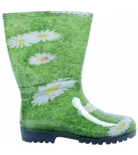 Grüne Gummistiefel, Gänseblümchen RAINNY PRINT DEMAR