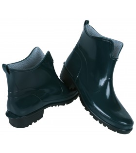 Dunkelgrüne, kurze Gummistiefel Regenstiefel Gartenstiefel LEMIGO