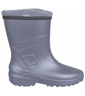 Graue gefütterte Damen-Gummistiefel LUCY