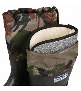 Gefütterte Militär-Gummistiefel mit Kragen Lemigo