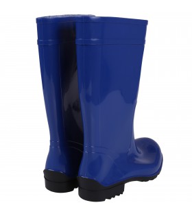 Blaue lange Gummistiefel Regenstiefel Gartenschuhe  Regenschuhe fest wasserdicht bequem ILSE LEMIGO