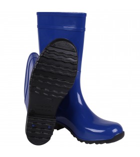 Blaue lange Gummistiefel Regenstiefel Gartenschuhe  Regenschuhe fest wasserdicht bequem ILSE LEMIGO