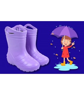 Lila Kinder-Gummistiefel KOLMAX Gießkanne