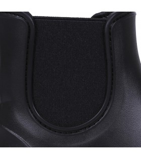 STELLA Schwarze, kurze Gummistiefel Gummistiefeletten bequem superleicht für Damen Lemigo