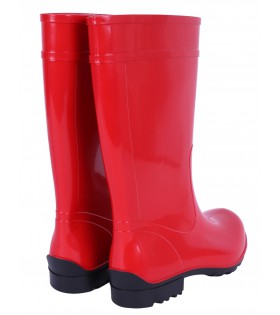 Rote lange Gummistiefel Regenstiefel Gartenschuhe Regenschuhe bequem wasserdicht ILSE LEMIGO