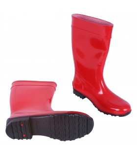 Rote lange Gummistiefel Regenstiefel Gartenschuhe Regenschuhe bequem wasserdicht ILSE LEMIGO