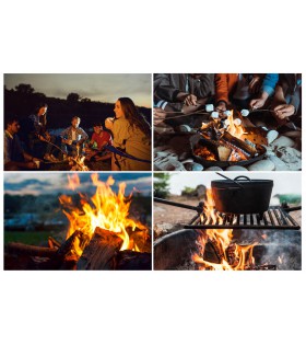 Kammergestrocknetes Brennholz für Feuerlager, Feuerstellen, Grill oder Kaminofen EICHE 30cm