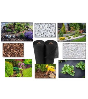 GARTENVLIES UNKRAUTVLIES SCHWARZ 50g mit UV-Schutz