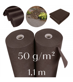 GARTENVLIES UNKRAUTVLIES Braun 50g/m² mit UV-Schutz