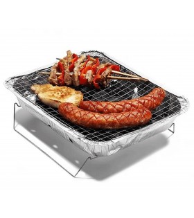 Einweg-Holzkohlegrill, 30x25cm Touristengrill