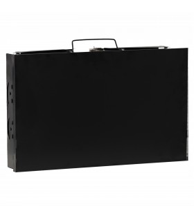 Klappbarer Touristengrill mit Gabel und Spachtel,  Koffer 44x23x48 cm