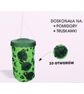 Wisząca doniczka na pomidory lub truskawki, 10 otworów