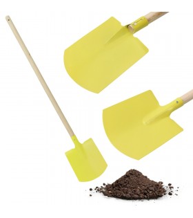 Szpadel prosty, żółty "mały ogrodnik", szpadel dla dziecka 85x15 cm