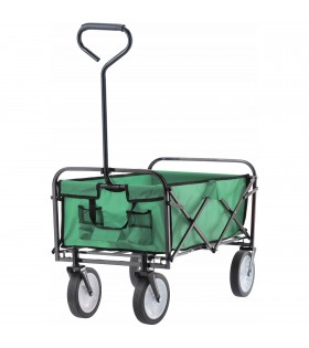 Grüner Gartenwagen, klappbar 119x53x92,5 cm