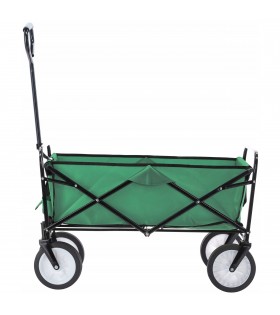 Grüner Gartenwagen, klappbar 119x53x92,5 cm