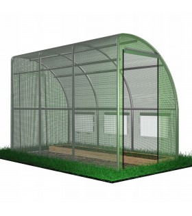 Grüner Garten Folientunnel 3 Segmente, Wandgewächshaus 3x1.5x2m