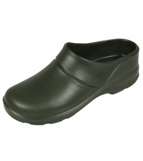 Dunkelgrüne Badelatschen/Clogs Gartenschuhe AGRO CLOAK Lemigo