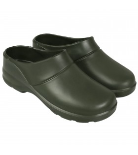 Dunkelgrüne Badelatschen/Clogs Gartenschuhe AGRO CLOAK Lemigo