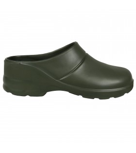 Dunkelgrüne Badelatschen/Clogs Gartenschuhe AGRO CLOAK Lemigo