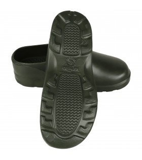 Dunkelgrüne Badelatschen/Clogs Gartenschuhe AGRO CLOAK Lemigo