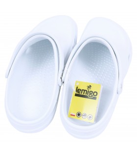 Weiße medizinische, sanitäre LEMIGO Crocs Flip-Flops