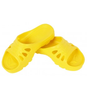 Gelbe Badelatschen/Flip-Flops Badeschuhe superleicht rutschfest bequem IBIZA DEMAR