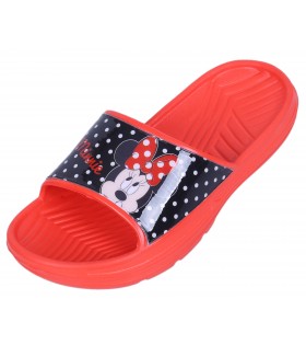 Rot-schwarze leichte Flip-Flops Minnie Mouse Disney