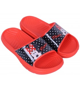 Rot-schwarze leichte Flip-Flops Minnie Mouse Disney