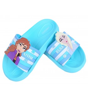 Blaue Flip-Flops für Mädchen Anna und Elsa FROZEN 3D