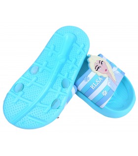 Blaue Flip-Flops für Mädchen Anna und Elsa FROZEN 3D