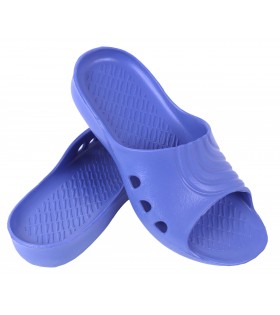 Blaue Badelatschen Badeschuhe Flip-Flops Hausschuhe für Kinder fest superleicht rutschfest BAMBINO LEMIGO