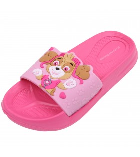 Pinke Badelatschen Badeschlappen Hausschuhe Duschschuhe Strand rutschfest dicke Sohle Skye PAW PATROL