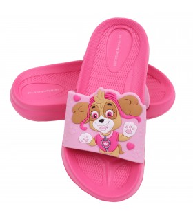 Pinke Badelatschen Badeschlappen Hausschuhe Duschschuhe Strand rutschfest dicke Sohle Skye PAW PATROL