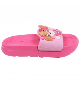 Pinke Badelatschen Badeschlappen Hausschuhe Duschschuhe Strand rutschfest dicke Sohle Skye PAW PATROL