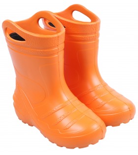 Orangefarbene Kinder-Gummistiefel, KOLMAX Gießkanne