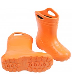 Orangefarbene Kinder-Gummistiefel, KOLMAX Gießkanne