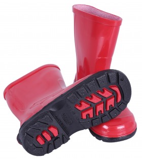 Rote Gummistiefel Regenschuhe Regenstiefel für Kinder wasserfest bequem OLI LEMIGO